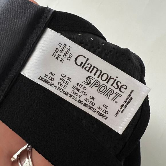 Glamorise Sport Elite Performance Camisole Sport Bra 1067 Size 40 DD - Picture 3 of 4